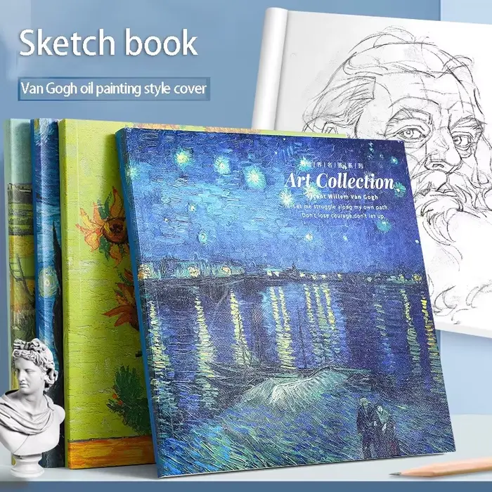 Livre de croquis de peinture à l'huile Van Gogh 20K