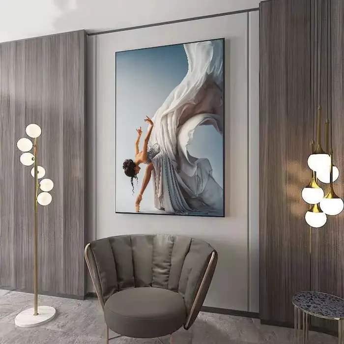 Peinture sur toile moderne pour danseuse de Ballet