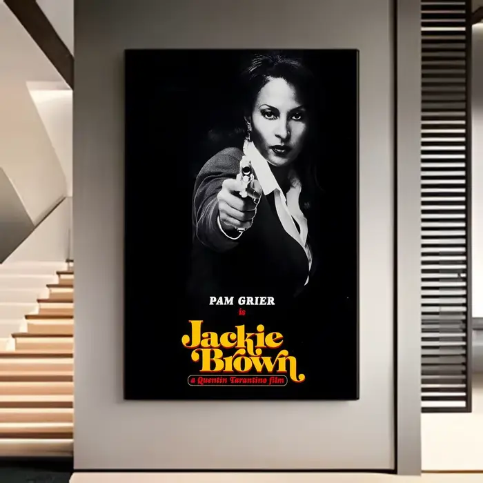 Affiche de film américain Blaxploitation Soul Cinema J-Jackie Brown, décoration murale pour la maison et la chambre des enfants, impression