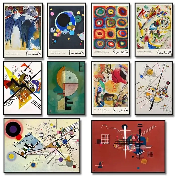 Wassily Kandinsky – peinture sur toile d'art abstrait