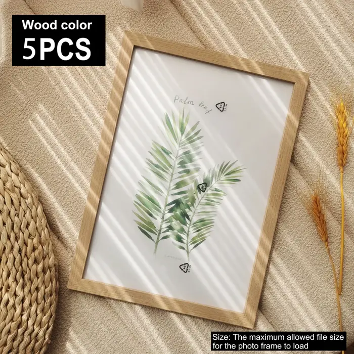 5 pièces cadres Photo en bois pour mur Photo 10X15 15X20 20X25 A4 cadre Photo support pour photos ce