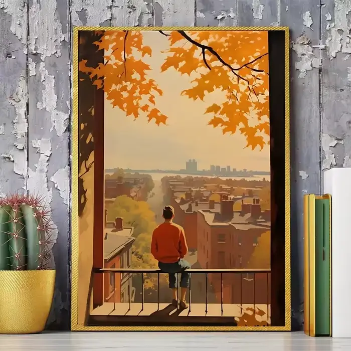 Affiche de personnes d'automne et d'été de Edward Hopper City