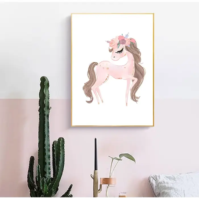 Affiche de toile de petite princesse ballerine
