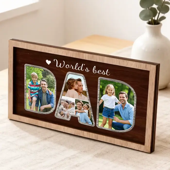 Cadre photo personnalisé pour papa