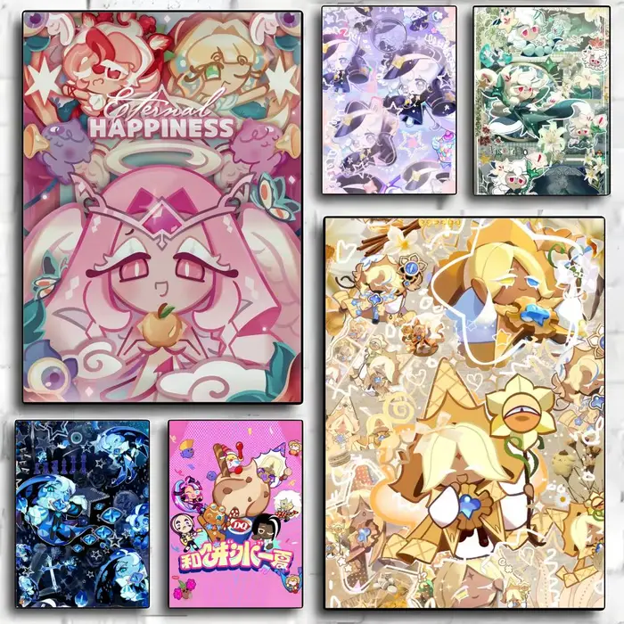 Affiche décorative murale Game Cookie Run K-Kingdom