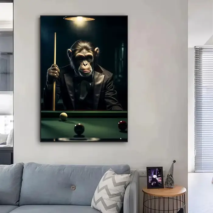 Affiche de Portrait de Singe Steampunk