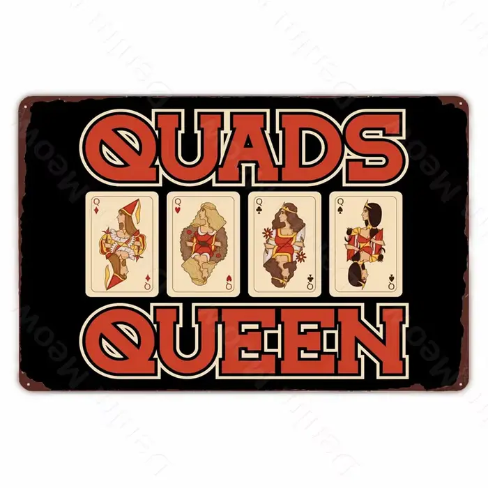 Plaque Poker Métal Tin Sign