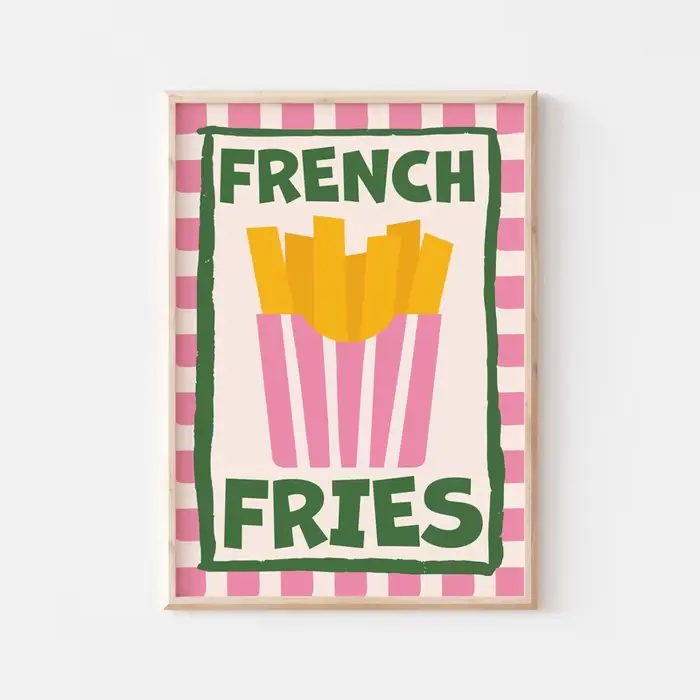 Affiche de citation artistique couleur alimentaire, peinture sur toile de Club de pâtes, imprimés mu
