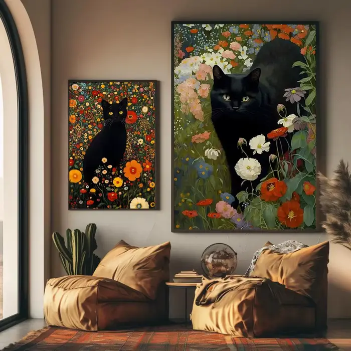 G-Gustav Klimt pour la peinture de chats