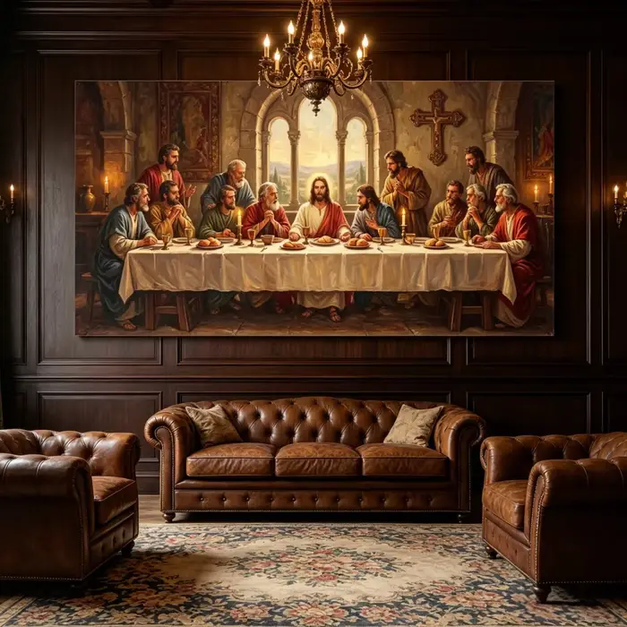 Tableau mural sur toile La Cène