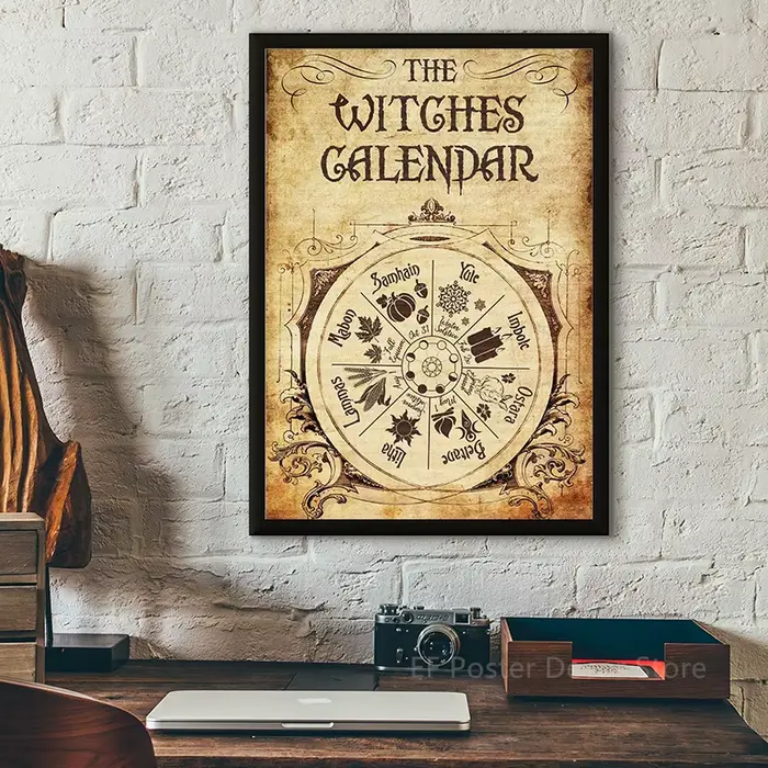 Affiche de sorcellerie médiévale