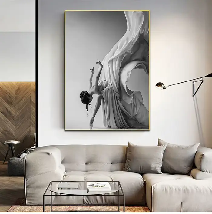 Affiche de peinture sur toile de phtalGirl de ballet moderne
