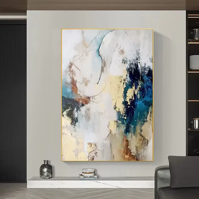 Peinture abstraite peinte à la main