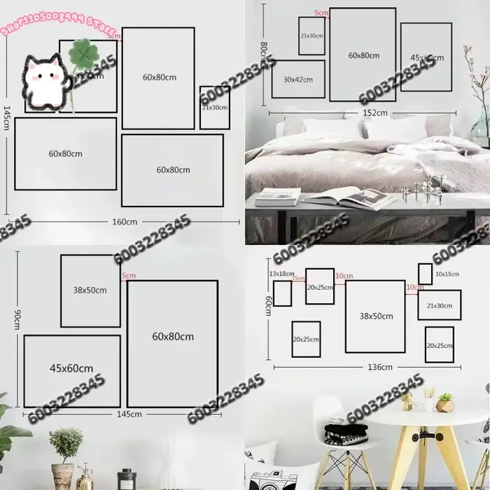 Lot de 3 tableaux abstraits sans cadre