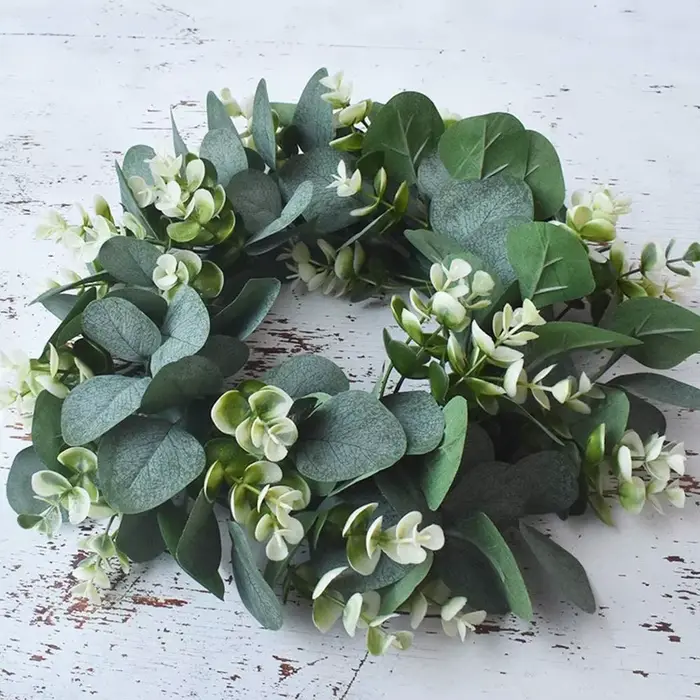 Couronne d'eucalyptus plantes artificielles