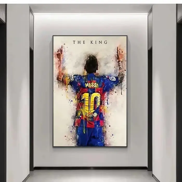 Affiche étoile de football Messi