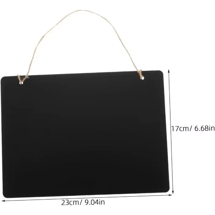 Tableau noir double face avec cordon de suspension