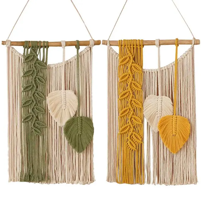 Tapisserie murale Boho en macramé