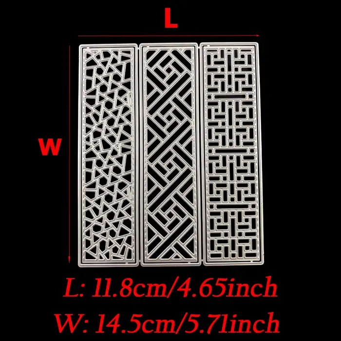 Matrices de cadre de fond rectangulaire, 1 pièce, pour bricolage, Scrapbooking, Album, carte cadeau,