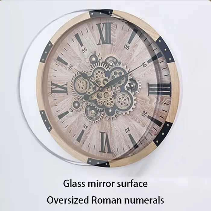 Horloge murale Vintage en bois