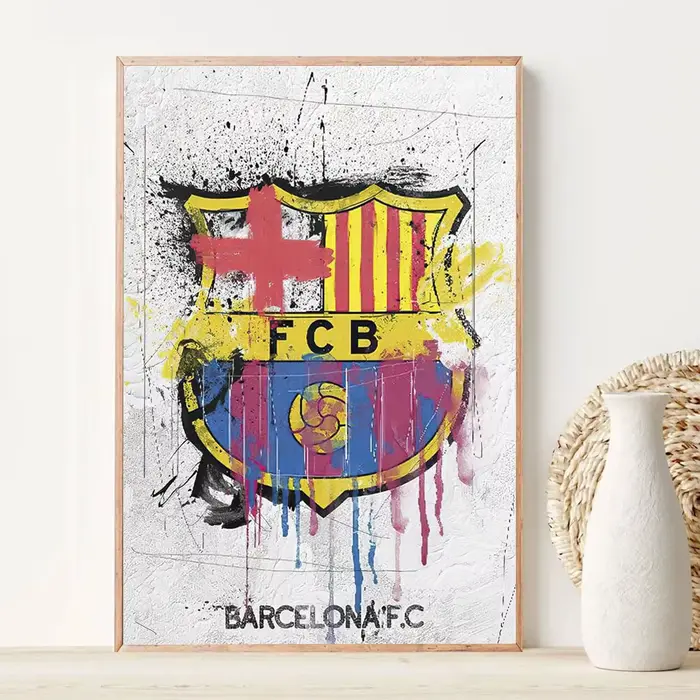 Affiche d'art Graffiti de football moderne
