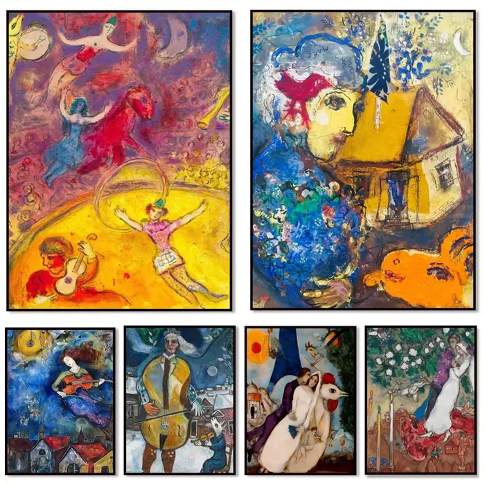 Marc Chagall "The Cellist"