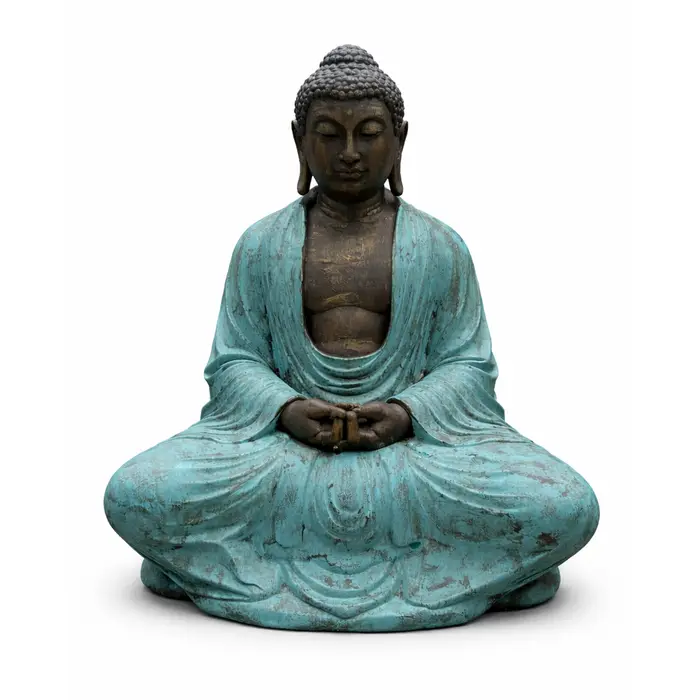 Large Turquoise & Stone Thai Buddha - 0.96m