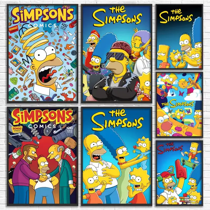 Affiche animée classique Les Simpsons