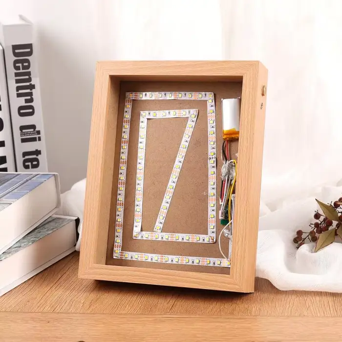Ensemble de boîte à lumière de cadre Photo LED en acrylique moderne avec magie de Transformation de croquis pour la décoration de la maison.