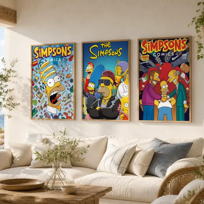Affiche animée classique Les Simpsons
