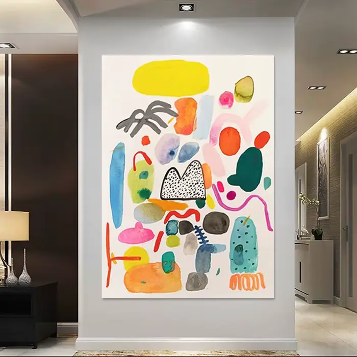 Image d'art mural sur toile faite à la main pour la décoration de la maison