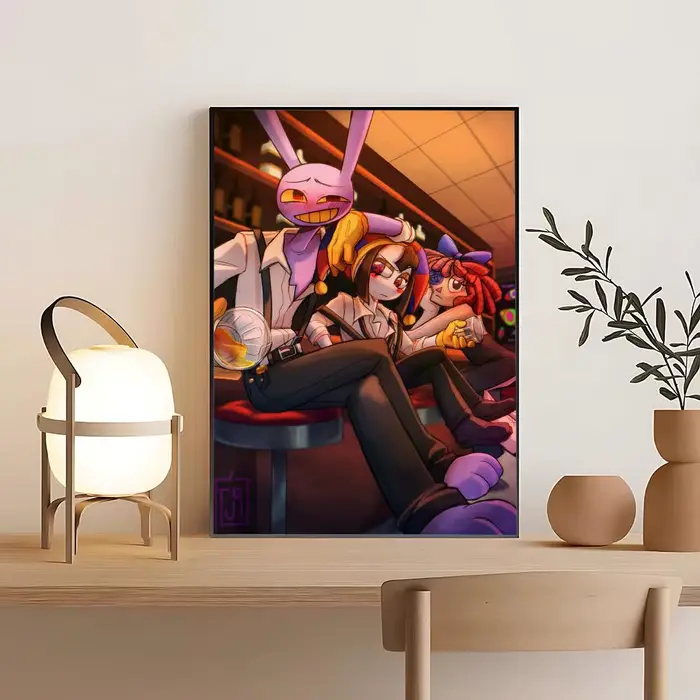 Affiche murale F-FNAF, peinture artistique, décoration de la maison, impression pour la décoration d