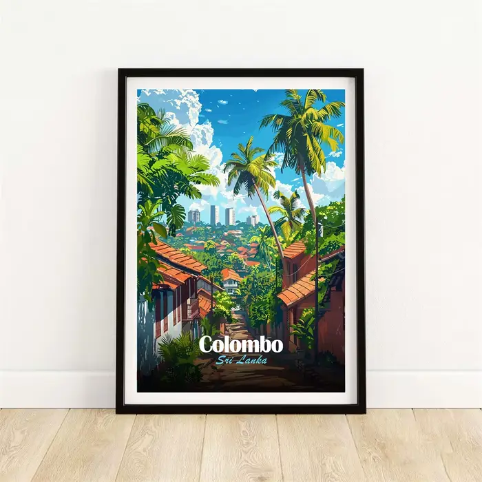 Affiche de paysage d'art moderne de londres