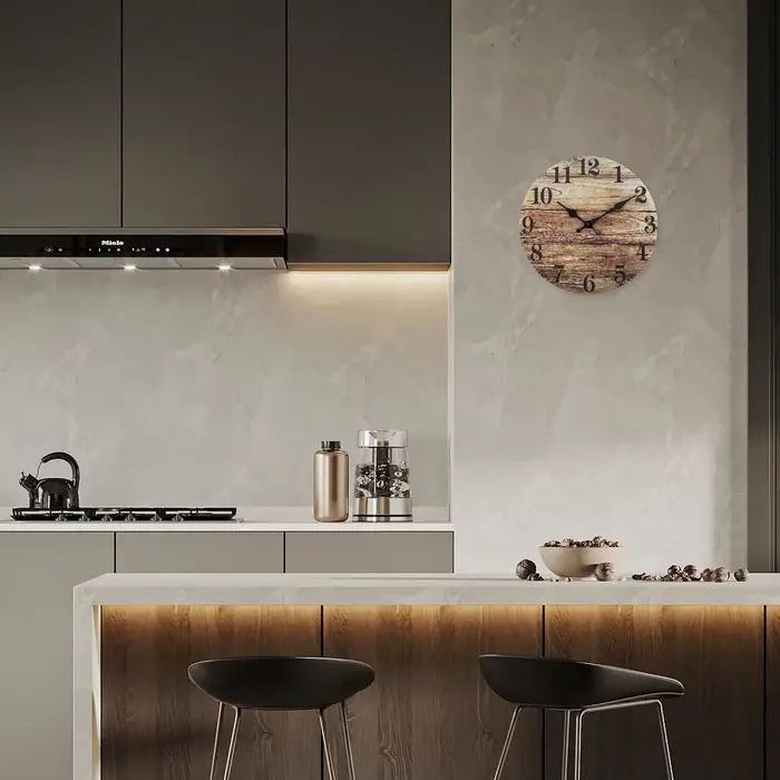 Rétro vieille planche de bois modèle horloge murale en bois salon chambre cuisine décoration de la maison horloge murale horloge à quartz silencieuse cadeau de vacances 10 pouces 12 pouces 14 pouces 1