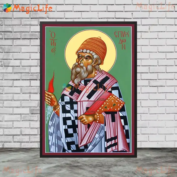 Toile d'Art Mural Vintage de Saint Byzantin