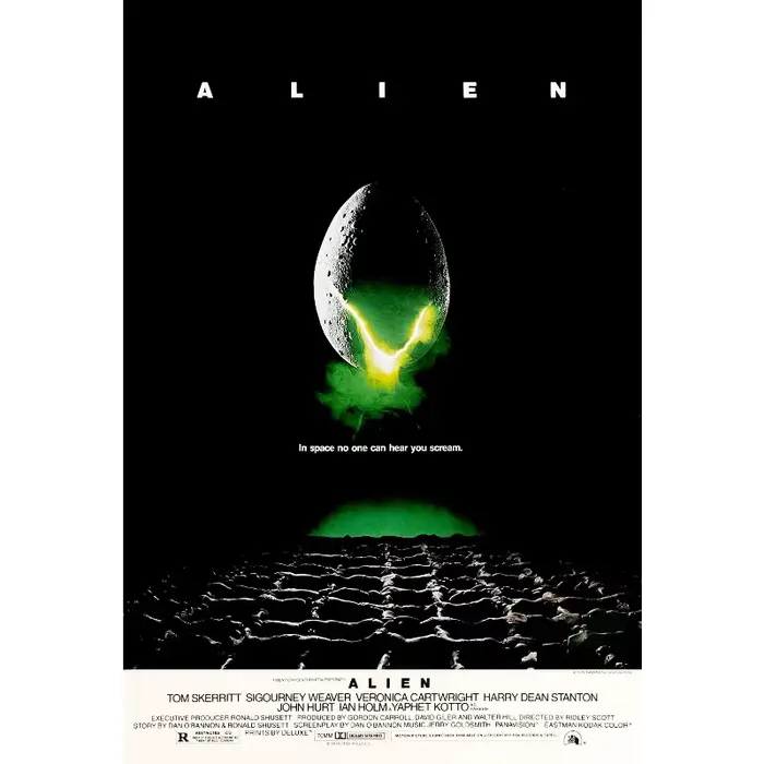 Affiche rétro de Film de science-fiction classique, Film Alien/Aliens, peinture sur toile imprimée H