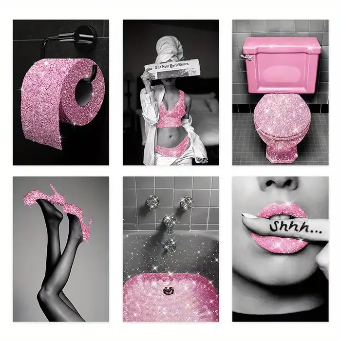 Affiche de toilette sans cadre