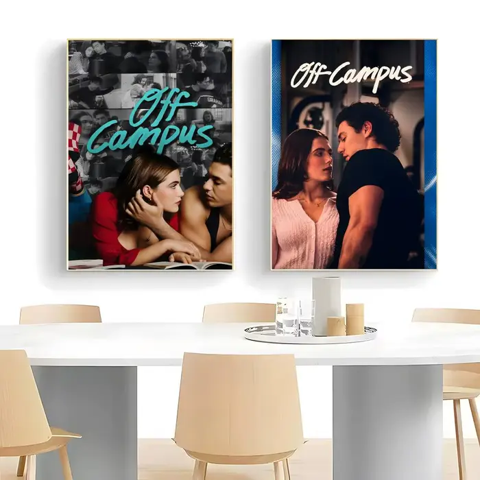 Affiche autocollante en papier imperméable « College Romance O-Off C-Campus » pour décoration murale de café