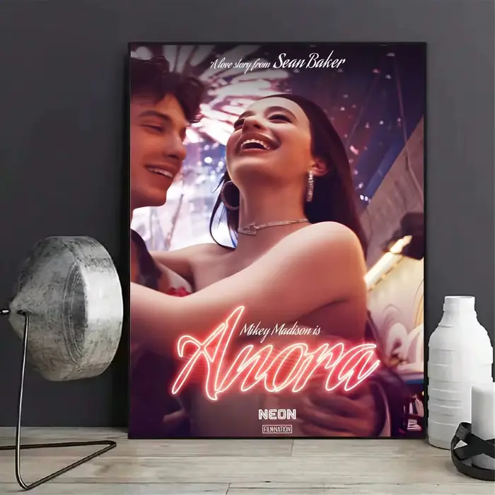Affiche murale sur toile moderne, peinture et calligraphie A-Anora, thème film classique, décoration