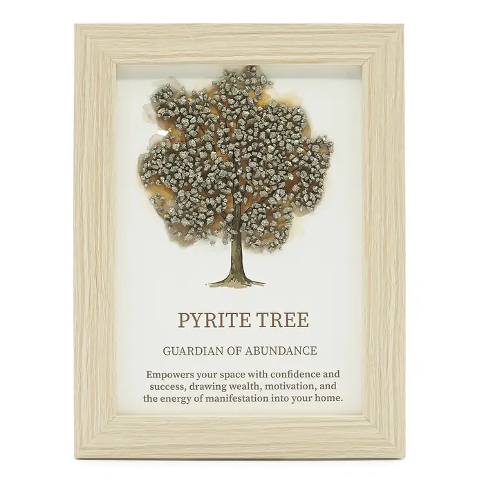 Gemstone Picture - Tree of Life - Pyrite (20x14.7x1cm)