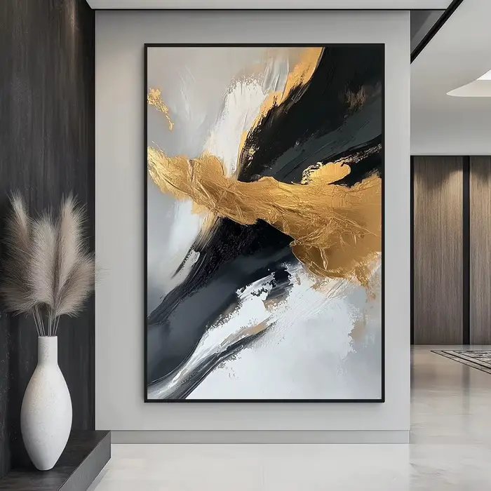 Grande peinture sur toile abstraite