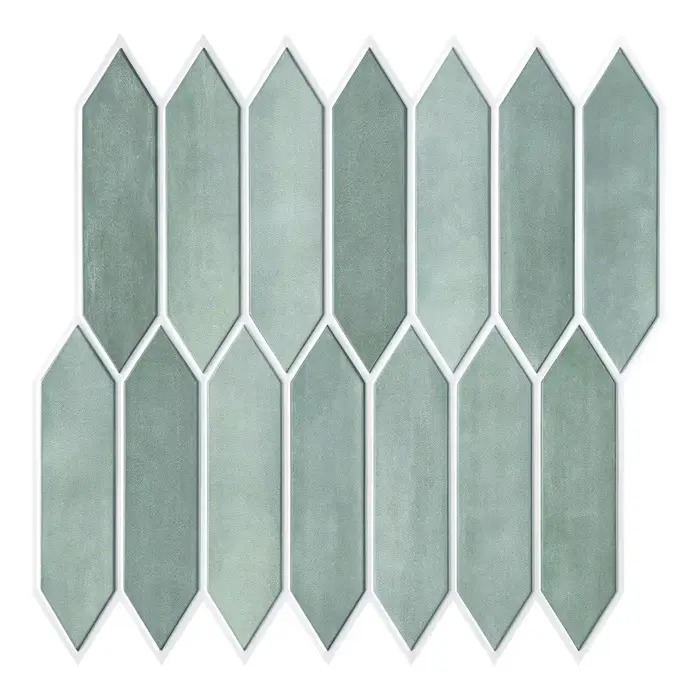 Panneaux Muraux Géométriques 3D, Carreaux Décoratifs Hexagonaux Longs pour Décoration Intérieure, 30