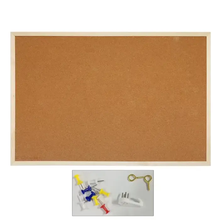 Tableau d'affichage Double face panneau en bois de liège cadre en bois 30x40CM 40x60CM pour la maiso