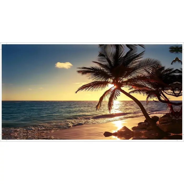 Affiche murale Paysage Coucher de soleil sur la plage