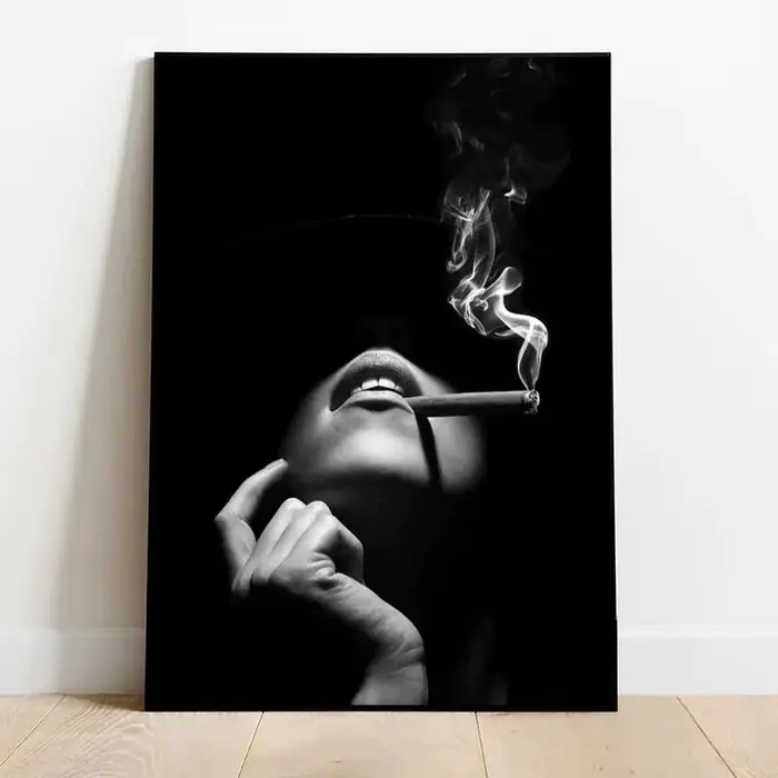 Affiche murale femme nue sexy, peinture murale noir et blanc, décoration moderne pour la maison, ima