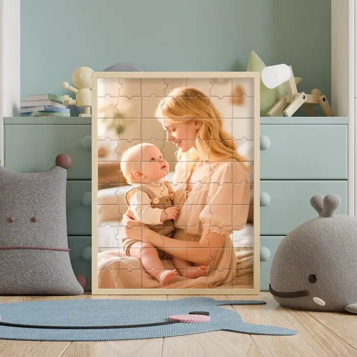 【Personnalisé】 Puzzles en bois encadrés