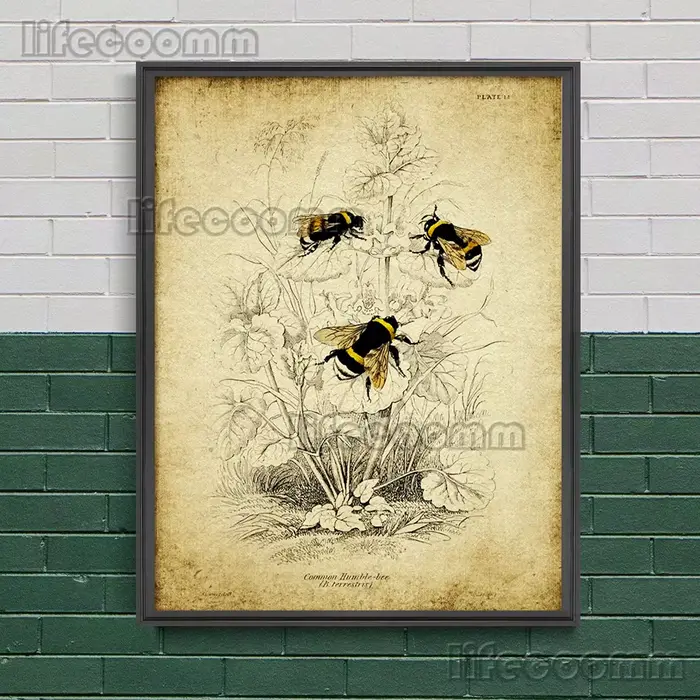 Peinture sur toile d'art mural vintage