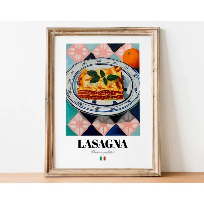 Peintures sur toile de Cuisine italienne de Style moderne, Desserts et boissons, Art mural de Cuisin