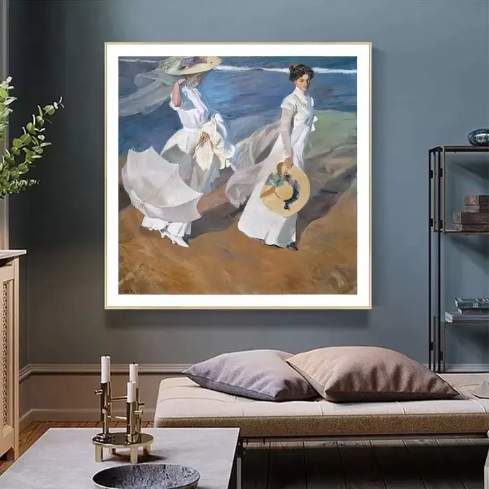 Promenade – affiche abstraite sur toile