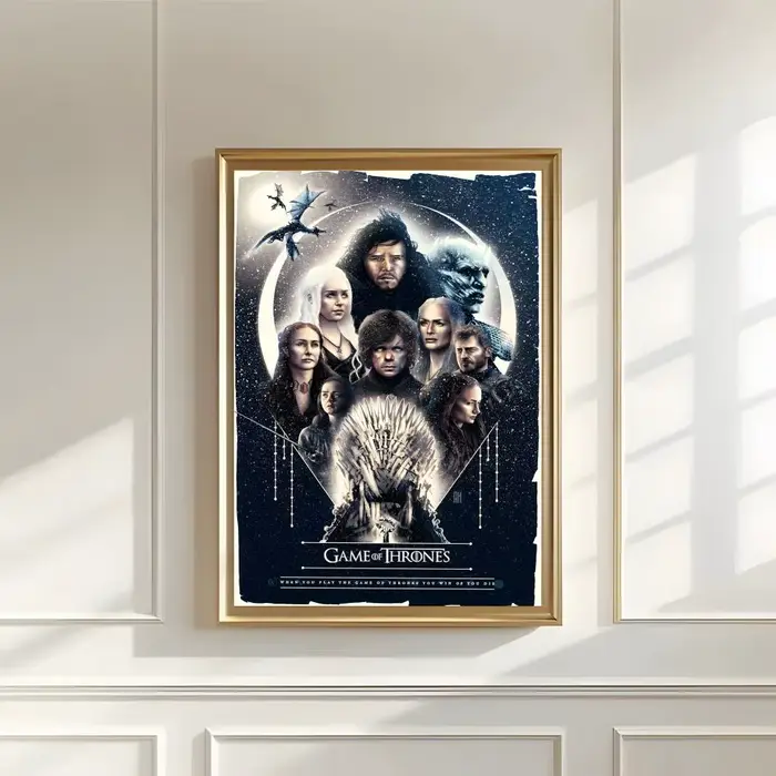 Affiches autocollantes imperméables haute définition, adaptées à la chambre à coucher, au salon, à l